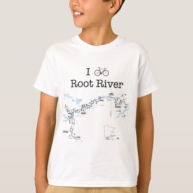 I Bike Root River T-Shirt (Vorderseite)