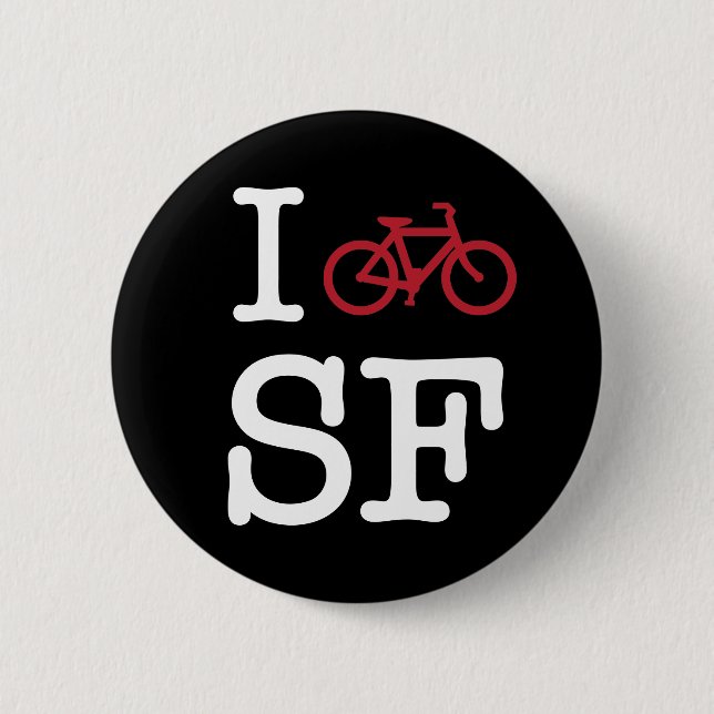 I bike SF (custom SF biking) Button (Vorderseite)