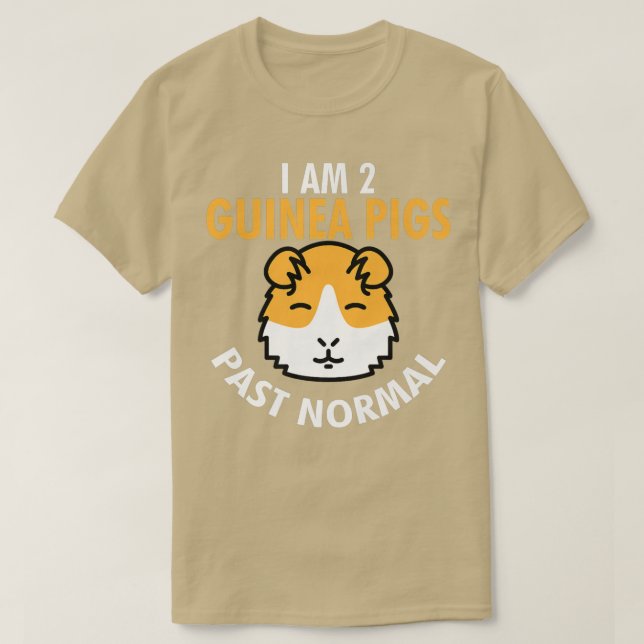 I Bin 2 Guinea Schweine Past Normal Funny Guinea S T-Shirt (Design vorne)