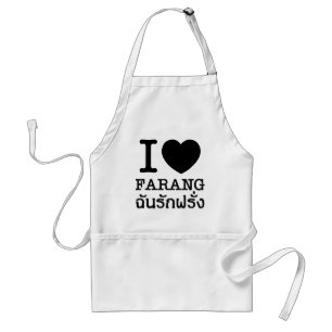 I Black Heart (Liebe) Farang Schürze