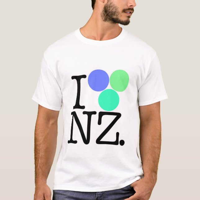 I Blau der Liebe NZ T-Shirt (Vorderseite)