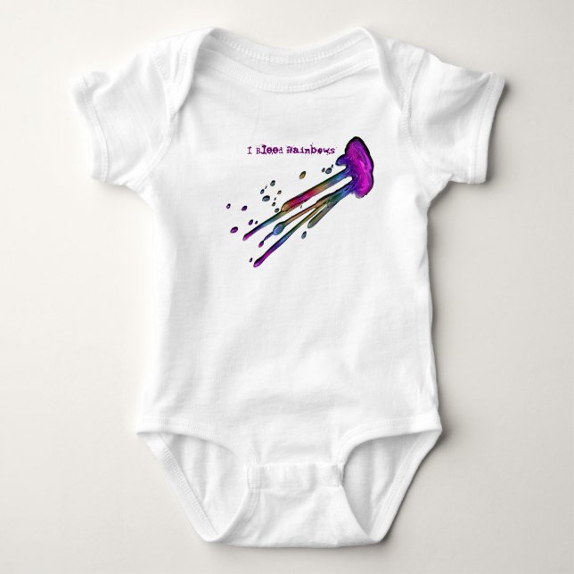 "I Blee Rainbows" Splash T-Shirt (Vorderseite)