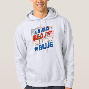 I Bleed Rouge, Blanc & Bleu - sweat - shirt à capu