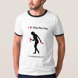 I bleibe die schmutzige Liebe Heraus-Wecker T-Shirt