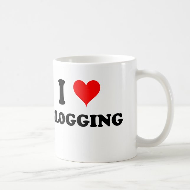 I Blogging Liebe Kaffeetasse (Rechts)