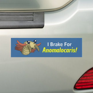 I Brake for Anomalocaris!- Prehistoric Animal Autoaufkleber