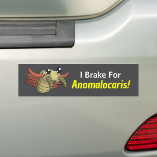 I Brake for Anomalocaris!- Prehistoric Animal Autoaufkleber