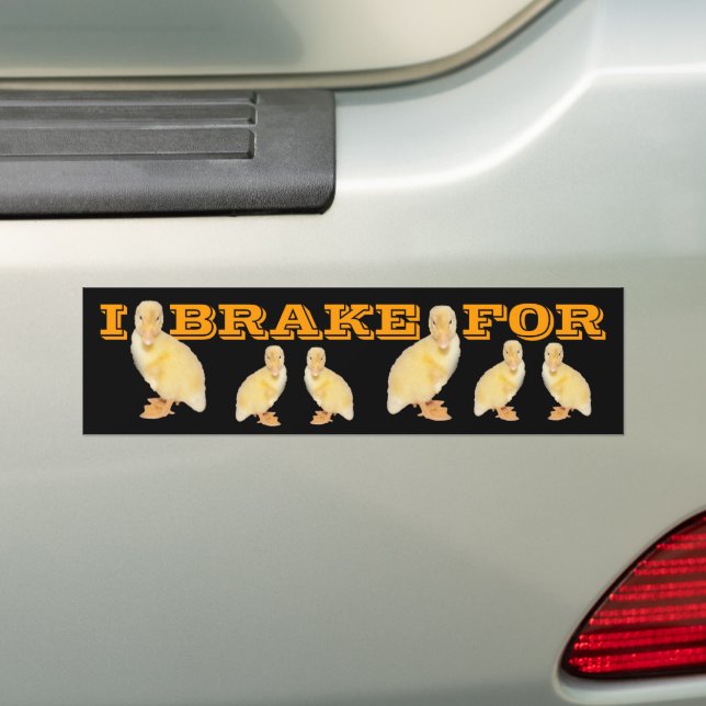 I BRAKE FÜR Gelbente Foto Personalisiert Autoaufkleber (Auf Auto)