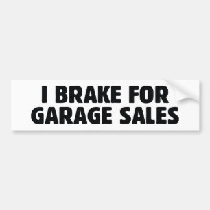 I Bremse für Garagenverkäufe Autoaufkleber