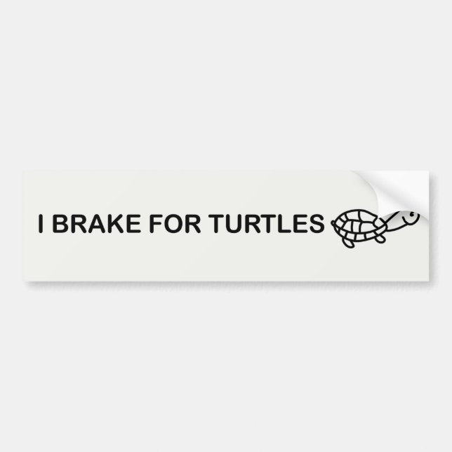 I Bremse für Schildkröte Autoaufkleber (Vorne)