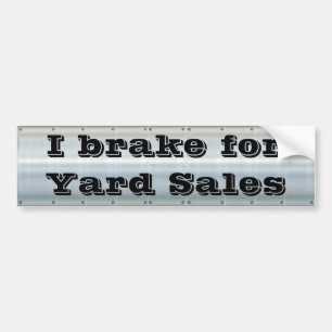 I Bremse für Yard Sales Autoaufkleber