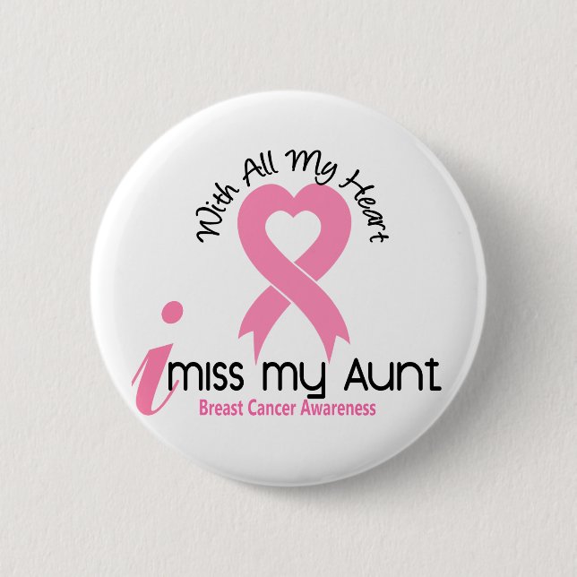 I Brustkrebs Fräulein-My Tante Button (Vorderseite)