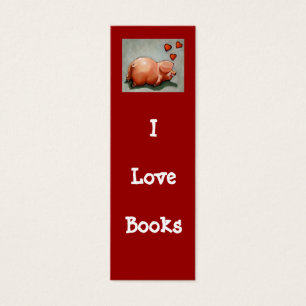 I BUCHT LIEBE LESEZEICHEN MIT PIGGY