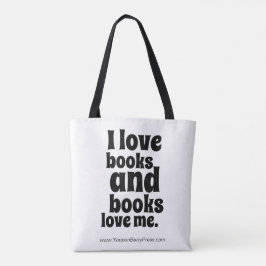 I bucht Liebe Tasche (Weiß und Schwarzes)