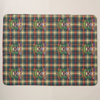 I Came I Sat I Sparkled Funny Christmas Bulldog Sherpadecke
