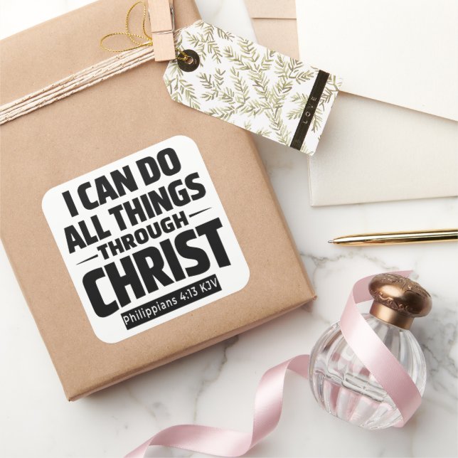 I Can Do All Things Phil 4 13 KJV Sticker (Schenken)