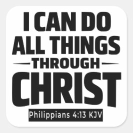 I Can Do All Things Phil 4 13 KJV Sticker