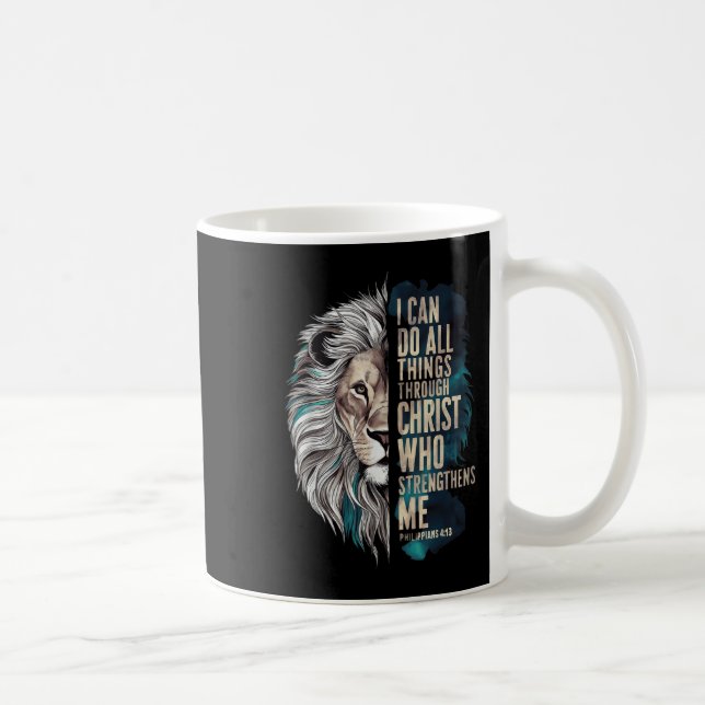 I Can Do All Things Through Christ  Kaffeetasse (Rechts)