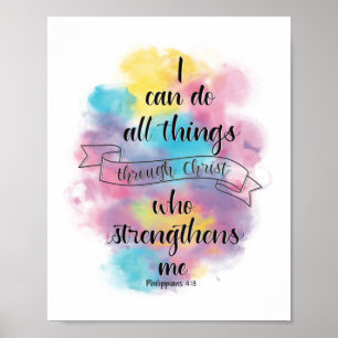 I can do all things through Christ Poster