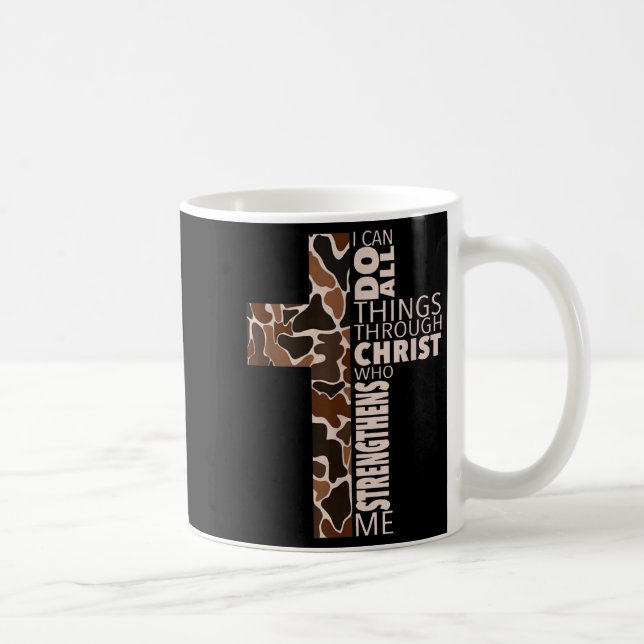 I Can Do All Things Through Christ Who Strengthens Kaffeetasse (Rechts)