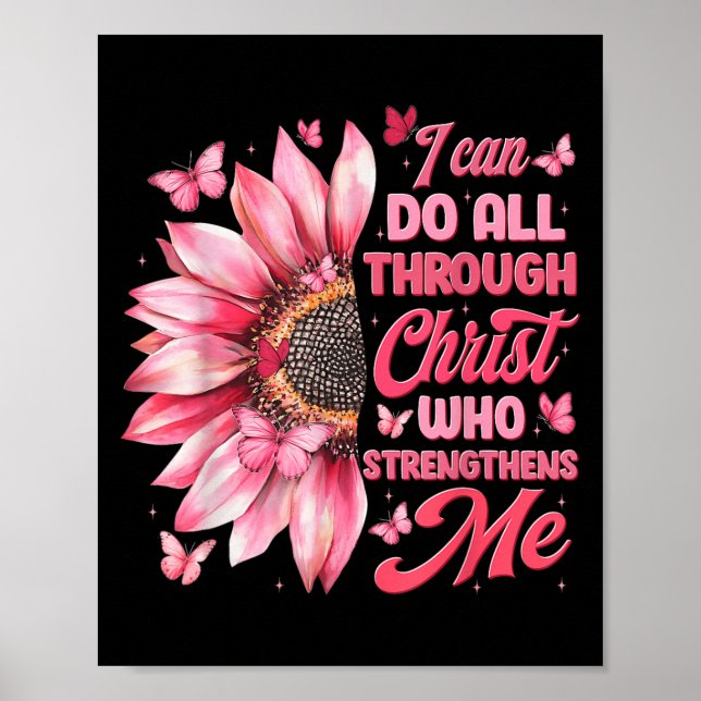 I Can Do All Things Through Christ Who Strengthens Poster (Vorne)