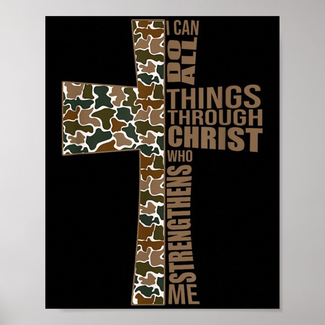 I Can Do All Things Through Christ Who Strengthens Poster (Vorne)