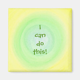 I can do this! green yellow blends positive magnet