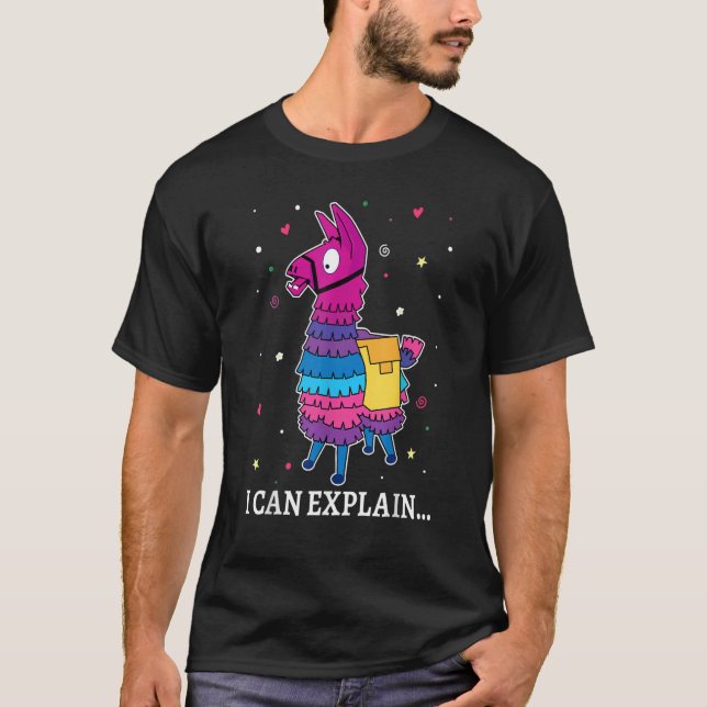 I Can Explain Llama   Alpaca Costume  Llamas   T-Shirt (Vorderseite)