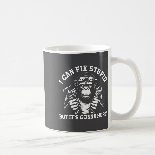 I Can Fix Stud But It's Gonna Hurt Mechanic Funny  Kaffeetasse (Rechts)