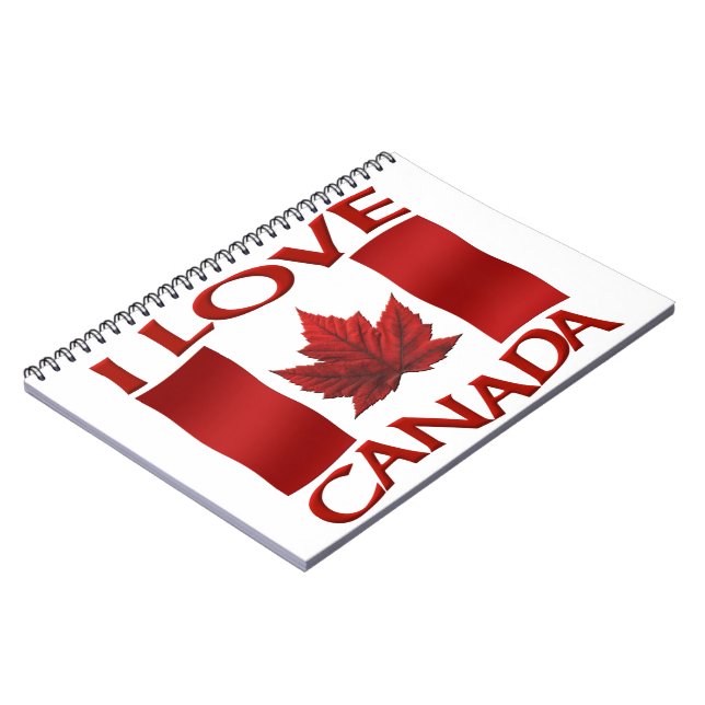 I Canada Canada Journal Canada Souvenir Notebooks Notizblock (Linke Seite)