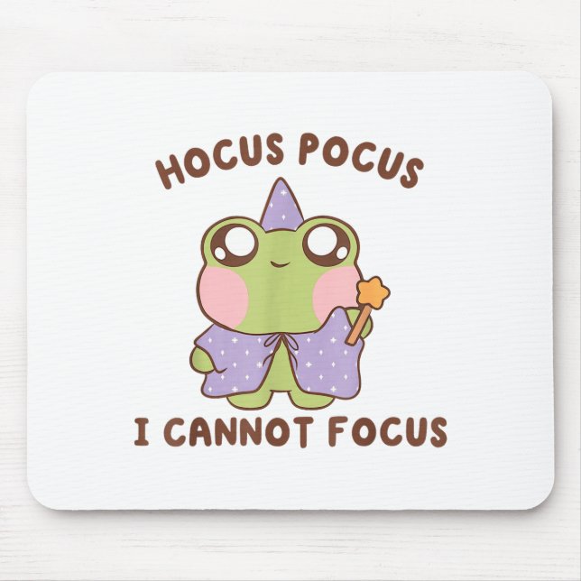 I Cannot Focus Funny Adhd Sitive Frog  Mousepad (Vorne)