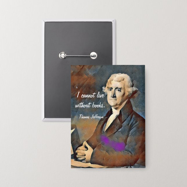 I Cannot Live Without Books, by Thomas Jefferson Button (Vorderseite/Rückseite)