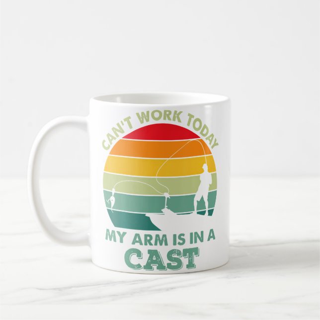 I Can'T Work Today My Arm Is In A Cast Men'S Kaffeetasse (Links)