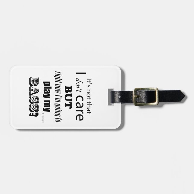 I Care Bass Gepäckanhänger (Vorderseite horizontal)