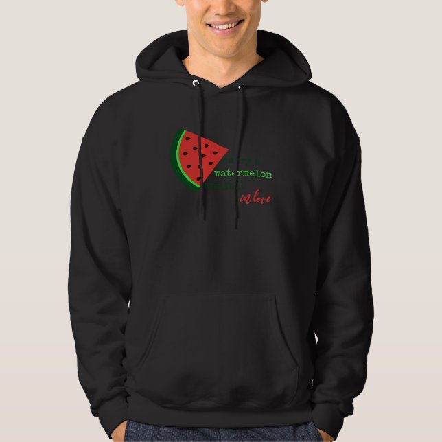 I Carried  Carry A Watermelon Fun   Squad Sign Hoodie (Vorderseite)