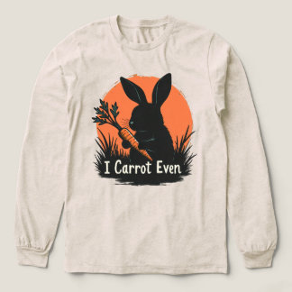 I Carrot Even Funny Bunny Rabbit Vegetable Pun Tri-Blend Shirt