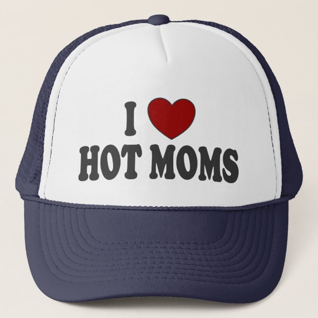 I casquette chaud de camionneur de mamans de coeur (Devant)