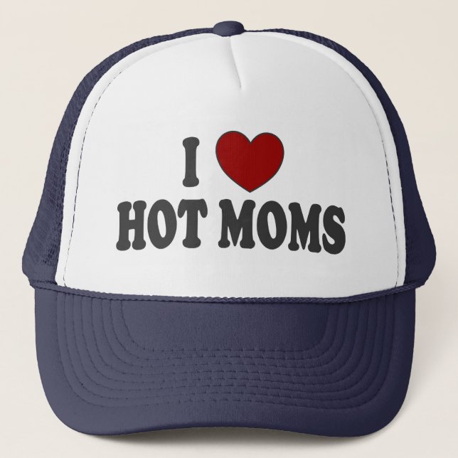 I casquette chaud de camionneur de mamans de coeur (Devant)