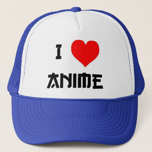 I casquette de camionneur d'Anime de coeur (Devant)
