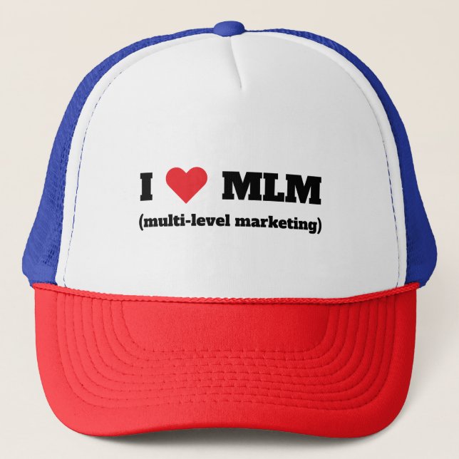 I ❤️ Casquette marketing à plusieurs niveaux (Devant)