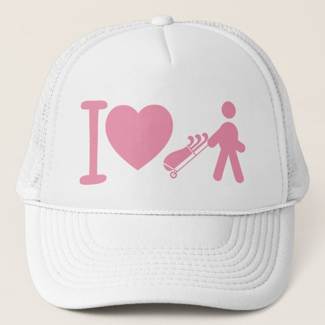 I casquette rose de la boule de femmes blanches (Devant)