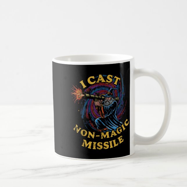 I Cast Non-magic Missile Funny Wizard Parody Meme  Kaffeetasse (Rechts)