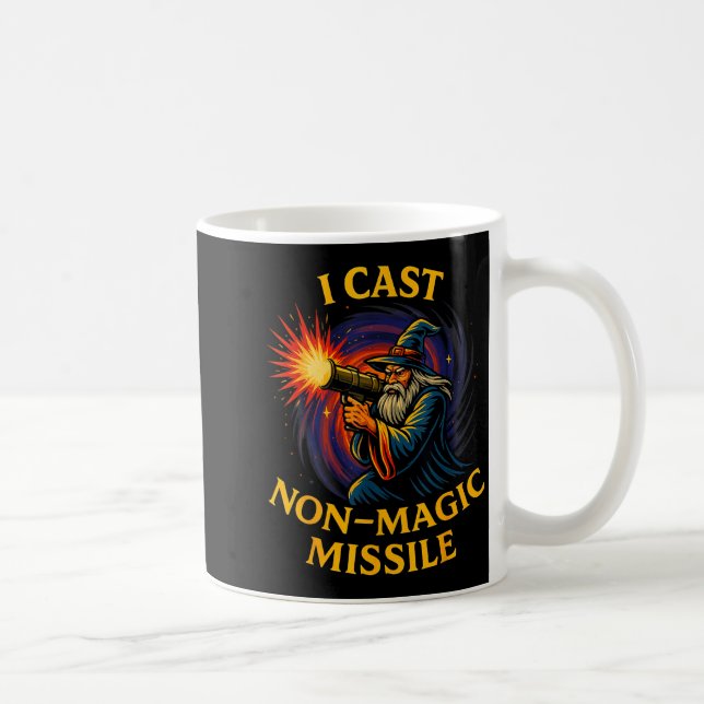 I Cast Non-magic Missile Funny Wizard Parody Meme  Kaffeetasse (Rechts)