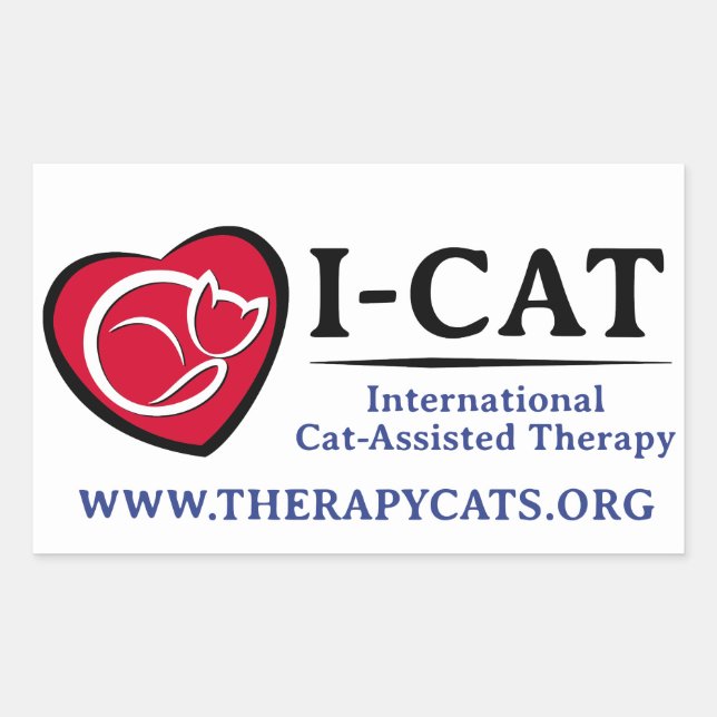 I-CAT-Aufkleber Rechteckiger Aufkleber (Vorderseite)