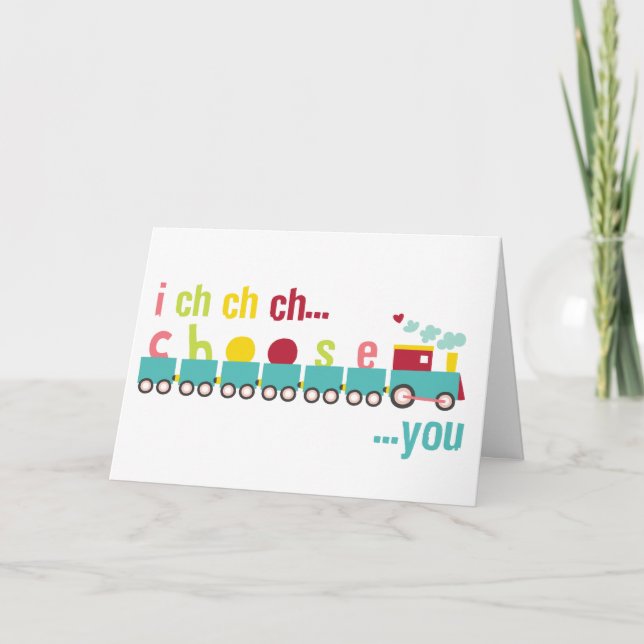 I ch ch vous choisissent carte de Valentines (Devant)