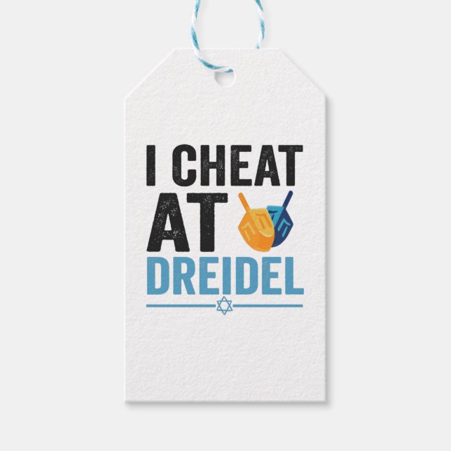 I Cheat at Dreidel Funny Jewish Game Holiday Gift Geschenkanhänger (Vorderseite)