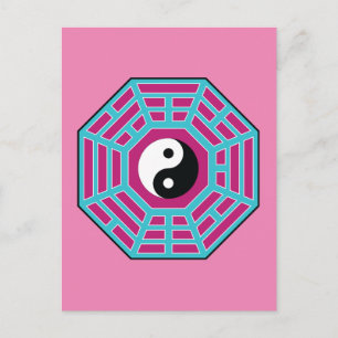 I Ching Yin Yang Postkarte