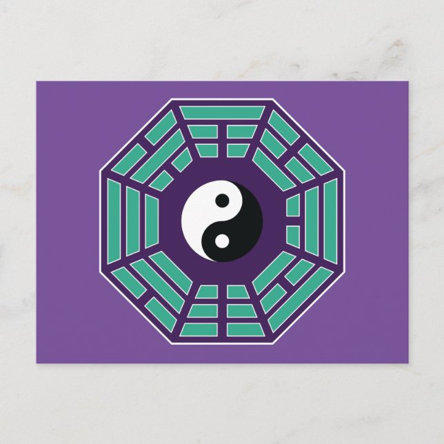 I Ching Yin Yang Postkarte (Vorderseite)