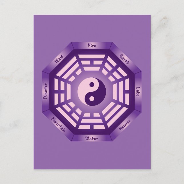 I Ching Yin Yang Postkarte (Vorderseite)