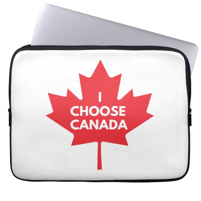 I Choose Canada Electronics Bag Laptopschutzhülle (Vorderseite)